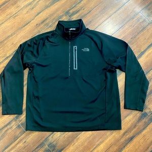 The North Face Black 3/4 Zipper Jacket XXL Black Mens